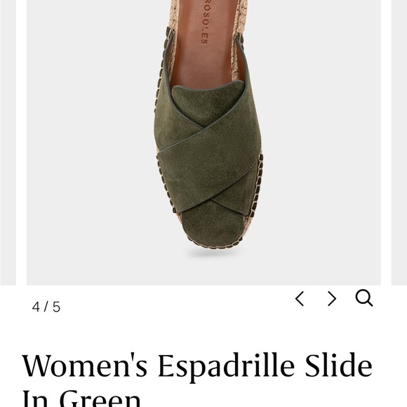 Aerosole olive green slides. Worn only in house for fit - Picture 4 of 5